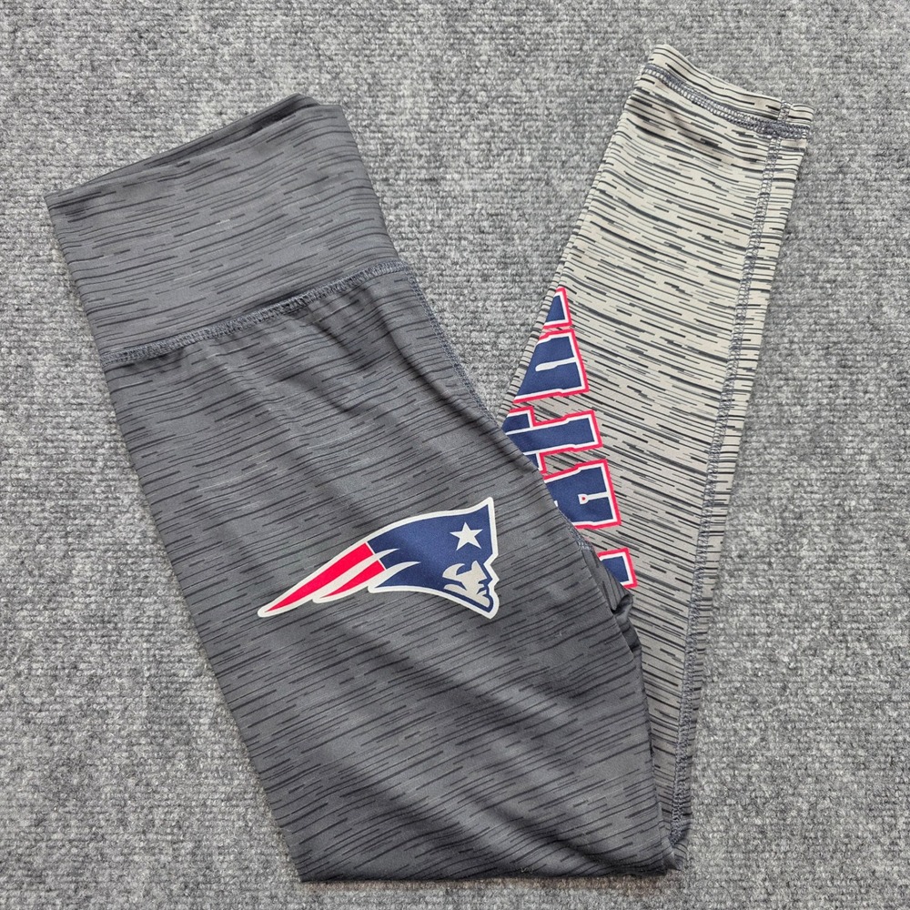 NFL Team Apparel New England Patriots Leggings Womens Small Gray Space Dye Pants